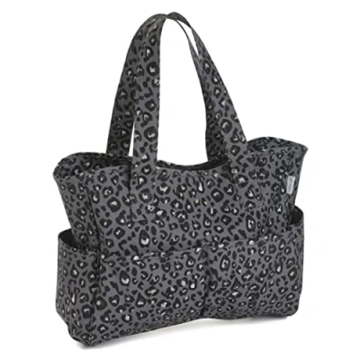 Imagen de Hobby Gift MRB Exclusiva Bolsa de Almacenamiento para Manualidades, Algodón, Leopardo, 13 x 36 31cm