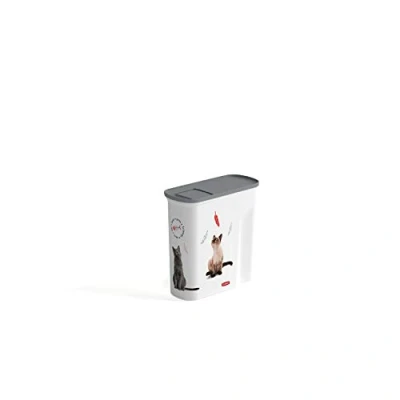 Imagen de CURVER Verseuse Love Pet Dry Food Container Contenedor de Alimentos para Mascotas, Gatos 6L, 6 L