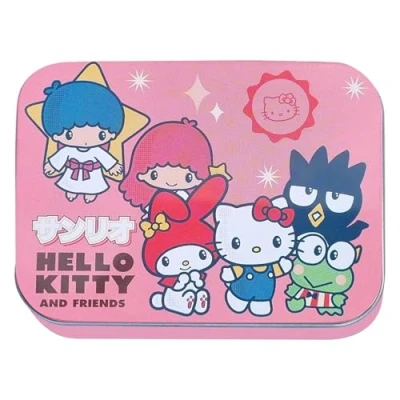 Imagen de Friends Tiritas infantiles con licencia 2piezas Doos metálicos 24 Atractiva caja de diseño para guardar niños adhesivas Mochila