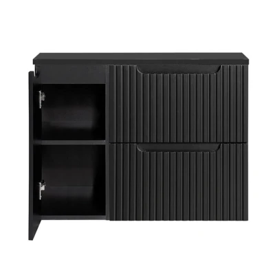 Imagen de Mueble bajo lavabo newport mural con 2 cajones mdf 80