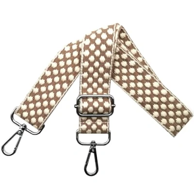 Imagen de Correa para Bolsos de Mujer Bandolera, Reemplazo Bolsos, Hombro Ajustable con Mosquetón Plateado 3.8cm Anchura Crossbody Accesorios, Base Marrón, O8