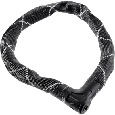 Imagen de ABUS candado de cadena Iven Chain 8210 bicicleta acero endurecido con revestimiento fibra sintética nivel seguridad 10 85 cm negro