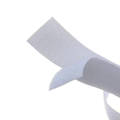 Imagen de On Shelf® Hook y Loop Bandas para coser, no autoadhesivas, de vuelta sin adhesivo, Cinta Gancho Bucle, 16MMX10M blanco
