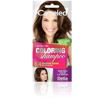 Imagen de Cameleo Champú tinte Wild Plum Refresque rápido y fácil de color &quot;Color en color&quot; Sin amoniaco ni oxidantes bolsa 40 ml