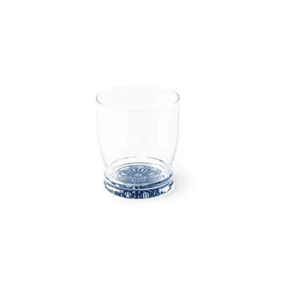 Imagen de Excelsa Boheme Blue Juego de 6 Vasos Agua con Fondo Decorado, Vidrio, Azul