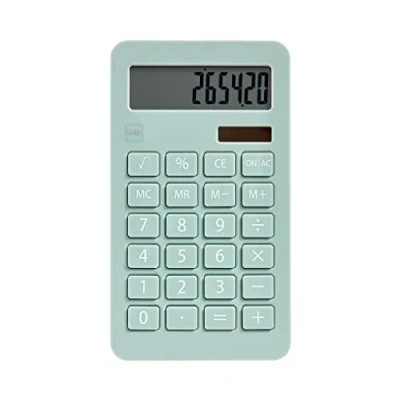 Imagen de Miquelrius Calculadora Solar , 10 dígitos Teclas Grandes Pantalla LCD Color Verde