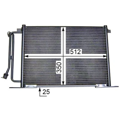 Imagen de MAHLE ORIGINAL AC 183 000S Condensador sin secador 512 FORD: FIESTA 4, Puma