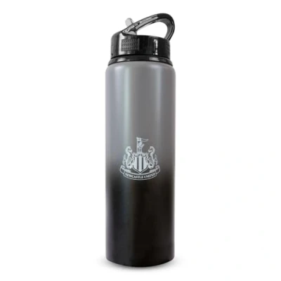Imagen de Hy Pro Botella de aluminio con licencia oficial del Newcastle United F.C., 750 ml, diseño desteñido, mate, popote plegable integrado, a prueba fugas, ligera