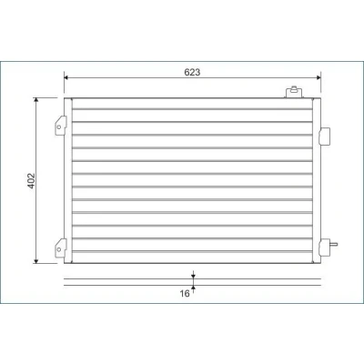 Imagen de VALEO 817646 Condensador sin secador Aluminio 402 R 134 a RENAULT: CLIO 2, 2 Kasten