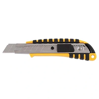 Imagen de D.RECT 2048 cúter con mango antideslizante cuchilla de 18 mm guía acero inoxidable auto lock hoja
