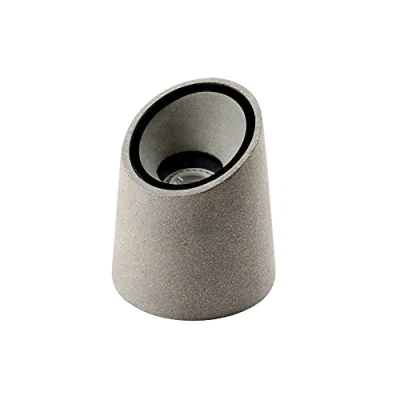 Imagen de Mantra Iluminación. Modelo TAOS. Luz de tierra exterior 14 cm diámetro fabricado en cemento acabado color gris piedra