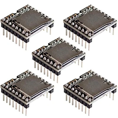 Imagen de 5pcs DFPlayer Mini MP3 Player Module Voice TF Card and USB Disk