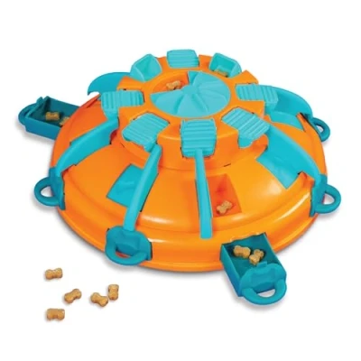 Imagen de Outward Hound by Nina Ottosson Tower of Treats Nivel 4 Expert Dog Treat Puzzle para enriquecimiento, naranja