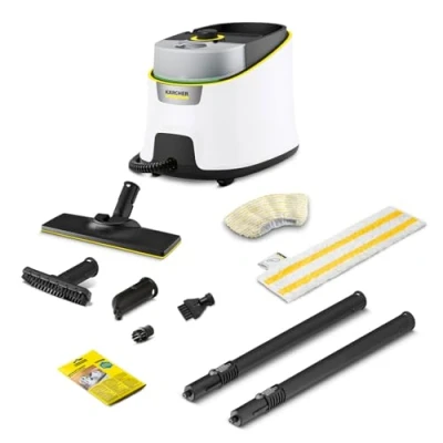 Imagen de Kärcher Limpiadora de vapor SC 4 Deluxe Iron, presión vapor: bar, calentamiento: 3 min., superficie: 130 m², depósitos: 0,5 l + 1,3 l, kit suelos EasyFix, boquillas, plancha