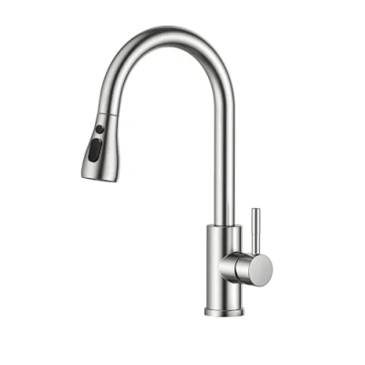 Imagen de FORIOUS Grifo Cocina, Cocina Extraible de Fregadero con 3 Modos Giratorio a 360, Torneira Cozinha Monomando Flexible, Acero Inoxidable