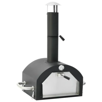 Imagen de vidaXL Horno de Pizza para Exterior con Piedra Ahumador Barbacoa Accesorio Jardín Patio Panes Pasteles Tartas Robusto Duradero