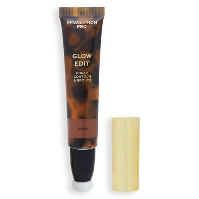 Imagen de Revolution Pro, Glow Edit, Contorno en Crema y Bronceador, Varita para Facial, Esculpe Define el Rostro, Fórmula Ligera Cremosa, Acabado Mate, Oscuro, 15ml