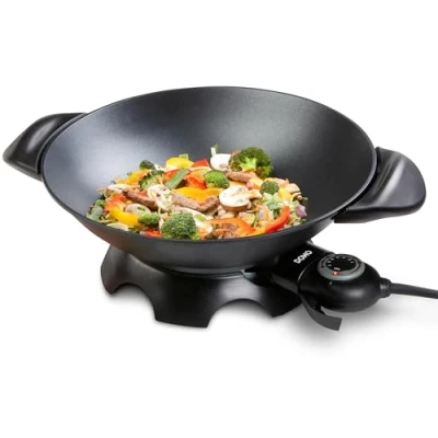 Imagen de Domo DO 8708W Wok eléctrico, 2200 W, color negro