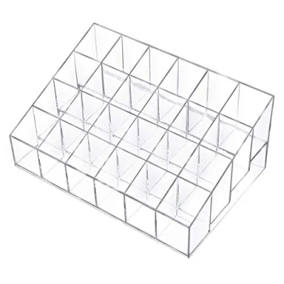 Imagen de Benbilry Organizador de cosméticos para pintalabios y maquillaje, acrílico transparente