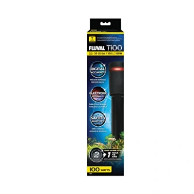 Imagen de Fluval Calentador Totalmente electrónico T100 para acuarios de Agua Dulce hasta 30 galones.