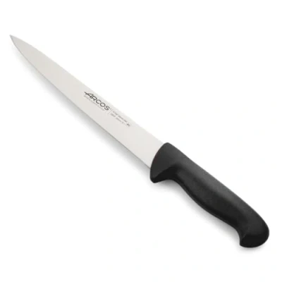 Imagen de Arcos Serie 2900 Cuchillo Trinchante Hoja de Acero Inoxidable NITRUM 190 mm Mango inyectado en Polipropileno Color negro