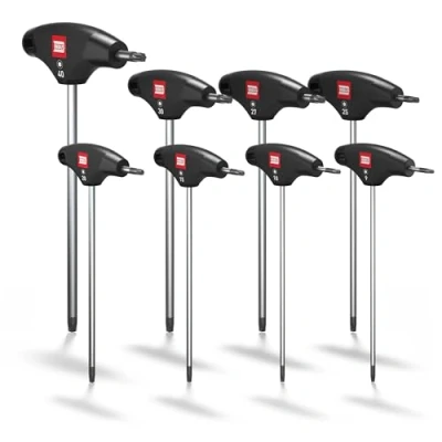 Imagen de INBUS TORX® Juego de Destornilladores con mango en T 8pz, TX9TX40, HybridTouch — Made in Germany 74124