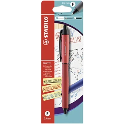 Imagen de Roller tinta gel retráctil STABILO PALETTE Pack con 1 unidad color rojo
