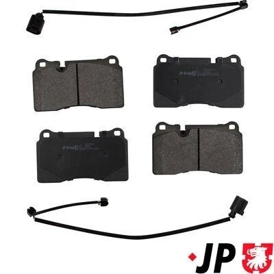 Imagen de JP GROUP 1163606810 Juego de pastillas freno Eje delantero preparado para indicador desgaste SEAT: Leon III ST, Hatchback, SC