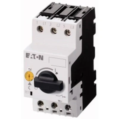 Imagen de Eaton PKZM0 2,5 Interruptor Protector de Motor, 3 Polos, IR 1.6 2.5A, Conexión a Tornillo