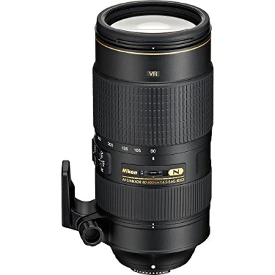 Imagen de nikon AF S NIKKOR 80 400mm f/4.5 5.6G ED VR Objetivo para (Distancia Focal 400mm, Apertura f/4,5 5,6, Zoom óptico 5X, estabilizador de Imagen) Color Negro
