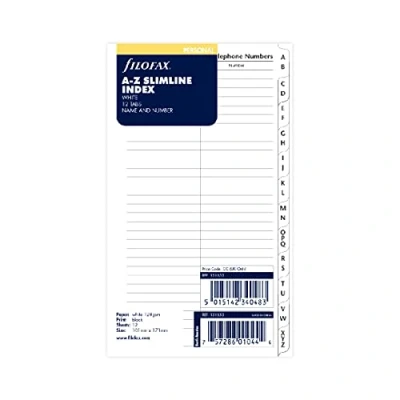 Imagen de Filofax Separadores para agenda de contactos (A Z)