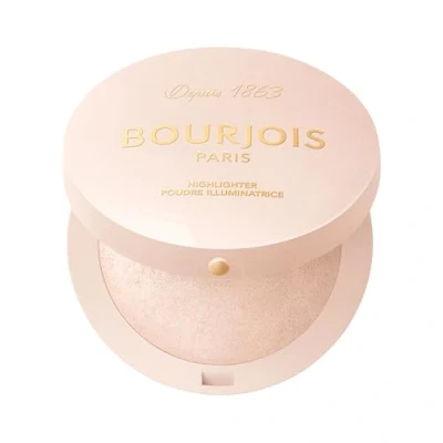 Imagen de Bourjois Maxi Round Pot Highlighter, 003 Champagne, color universal, unifica la tez, proporciona un brillo extra, luz, fórmula vegana, iluminador en polvo edificable y mezclable