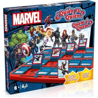 Imagen de Winning Moves Guess Who Marvel Juego De Mesa Quien Es Descubre A Los Héroes Y Villanos En Este Para Superhéroes 6 Años Adelante. 2 Jugadores.