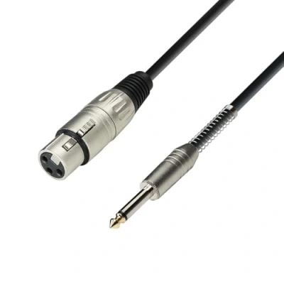 Imagen de Adam Hall Cables 3 STAR MFP 0100 Cable de Micro XLR hembra a Jack 6,3 mm mono 1 m