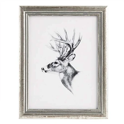 Imagen de WOLTU Marcos de Fotos Madera Maciza 20x30 cm, Foto para Pared o Mesa, Marco Póster en Vertical y Horizontal Decoracion, Silver