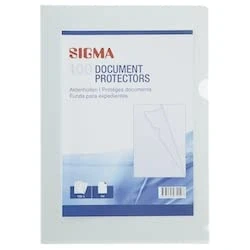 Imagen de SIGMA Funda para folios, plástico, DIN A4, 100 piezas, transparente