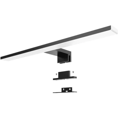 Imagen de Aogled LED Espejo Luz Baño 6500K Blanco frío IP44 Impermeable Gabinete Iluminación Lámpara 40cm 820LM Pared Luz, Montaje 3 en 1