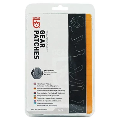 Imagen de McNett Tenacious Tattoos Wildlife Parches de reparación duraderos para Ropa y Equipo, Unisex Adulto, Negro/Negro, 7,6 x 50 cm