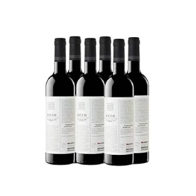 Imagen de Beso de Rechenna Crianza Vino Tinto Requena 750 ml Pack 6 botellas 4500ml