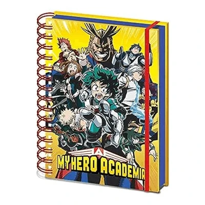 Imagen de My Hero Academia Cuaderno A5 de espiral (Radial Character burst), Multicolor