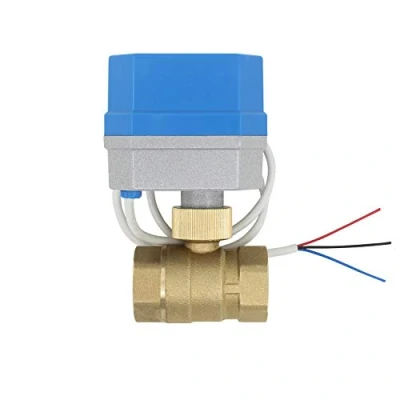 Imagen de 12v 2 tipos de conexion valvula esfera motorizada normalmente cerrado vias electrovalvula 1/2 3/4 1 1/4 pulgada (3/4 DN20)