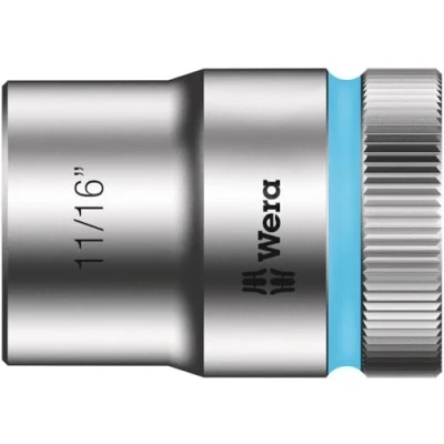 Imagen de WERA 05003624001 8790 HMC Zyklop Nuss 11/16&quot; Llave de vaso con arrastre 1/2&quot;