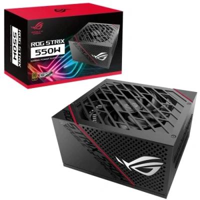 Imagen de ASUS ROG Strix 550G Gold Fuente de alimentación (550 W, 100 240 V, Modular, 80+ Gold) Color Negro