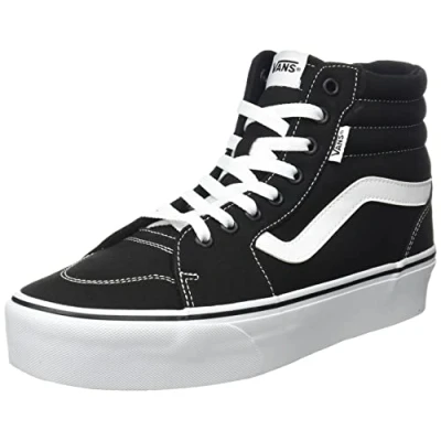 Imagen de Vans Filmore Hi Platform Zapatillas Para Mujer, Canvas Black/White, 38 EU
