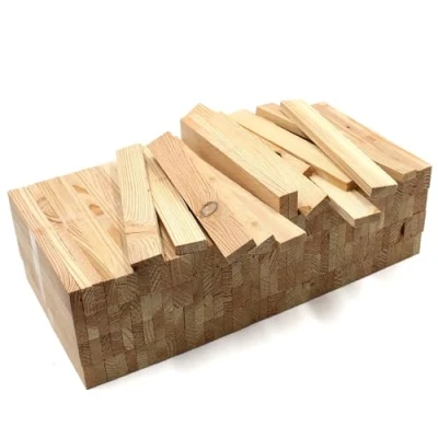 Imagen de 80 listones de madera roble 22 x 8 160 mm, para manualidades (alerce mm)