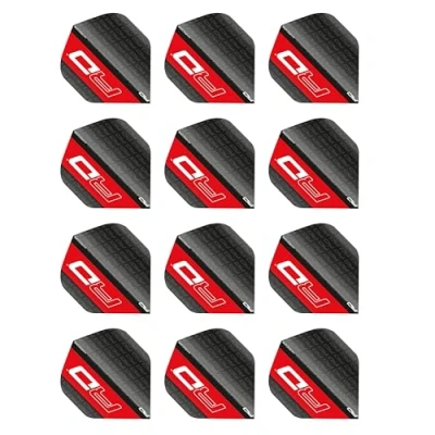 Imagen de RED DRAGON Hardcore XT RD Juego de Plumas para Dardos (4 Juegos por Paquete (12 en Total), Negro/Rojo