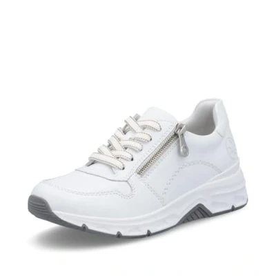 Imagen de Rieker Mujer Zapatillas 48134, señora Bajas,Plantilla Desmontable,Zapatos de Calle,de Ocio,Deportivos,Blanco (Weiss / 81),39 EU 6 UK