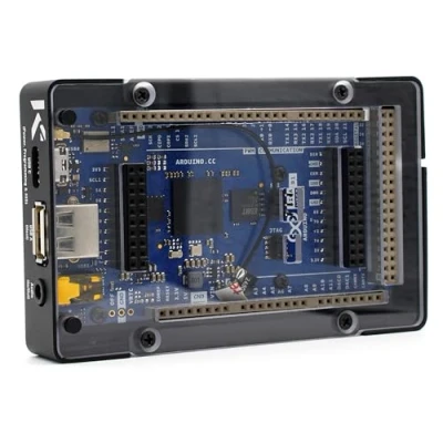 Imagen de KKSB Carcasa de Aluminio Compatible con Arduino GIGA R1 WiFi Cubierta Transparente para un fácil Monitoreo