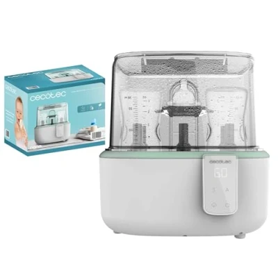 Imagen de Cecotec Nana BabyCare DigitalSterilizer Esterilizador Digital para Hasta 6 Biberones, con Soporte de Tetinas, 8 Minutos Esterilizado y Libre BPA