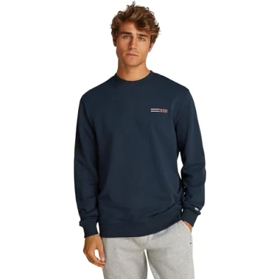 Imagen de Tommy Jeans Entry Graphic CREW EXT Sudadera, Hombre, Talla: 46, Dark night navy